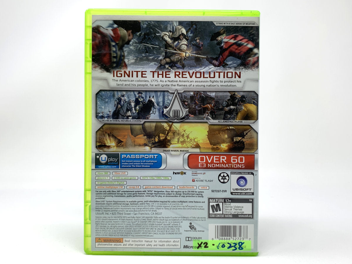 Assassin's Creed III • Xbox 360