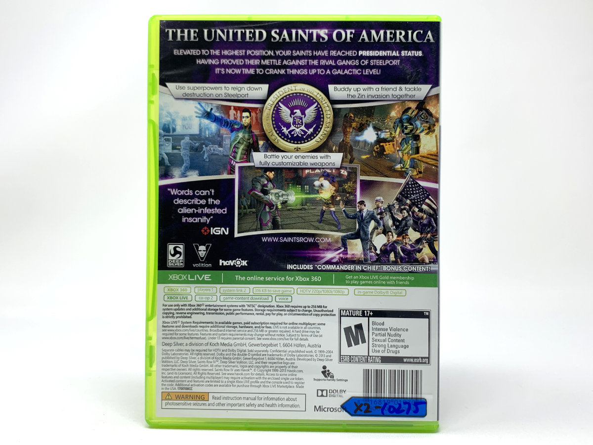 Saints Row IV – Commander in Chief Edition • Xbox 360
