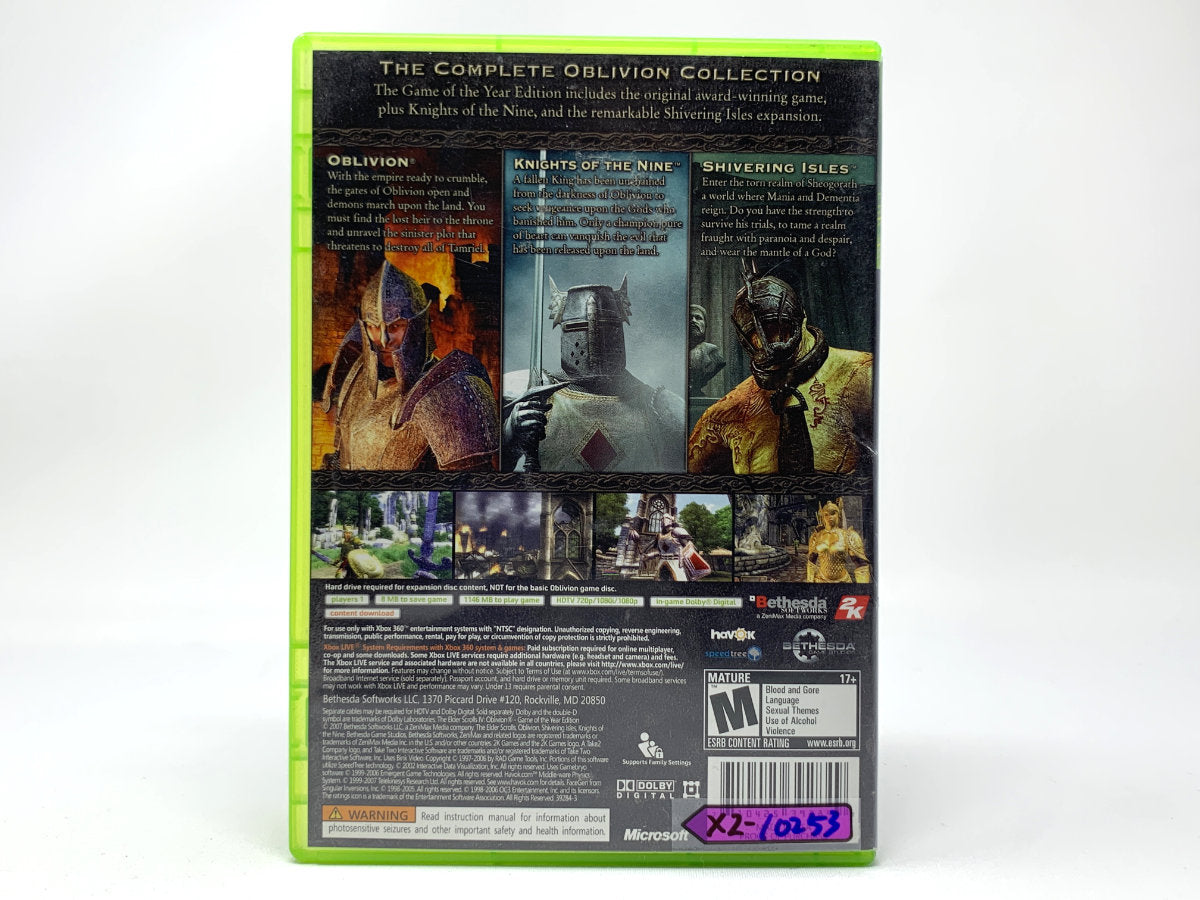 The Elder Scrolls IV: Oblivion – Game of the Year • Xbox 360