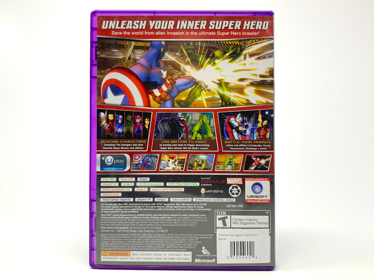 Marvel Avengers: Battle for Earth • Xbox 360