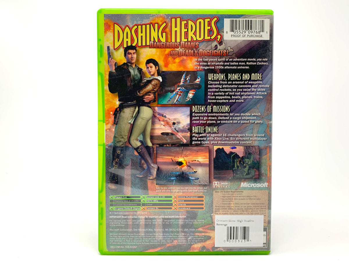Crimson Skies: High Road to Revenge • Xbox Original
