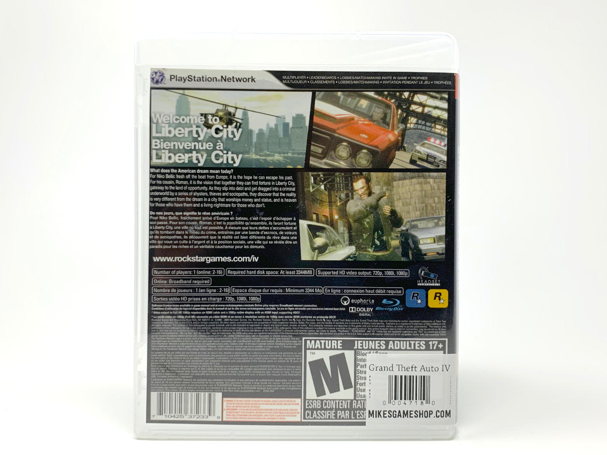 Grand Theft Auto IV • Playstation 3