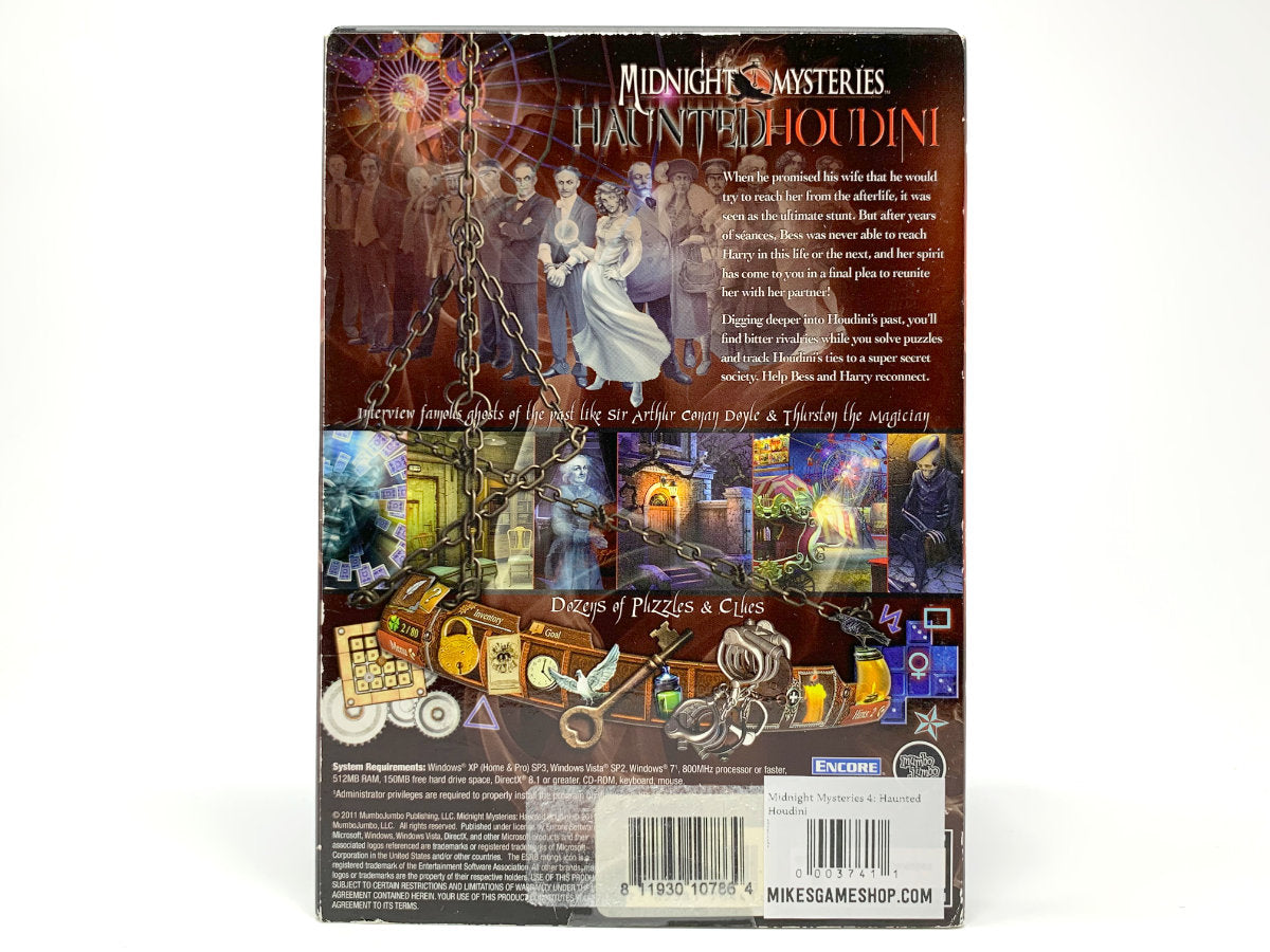 Midnight Mysteries 4: Haunted Houdini • PC (Windows)