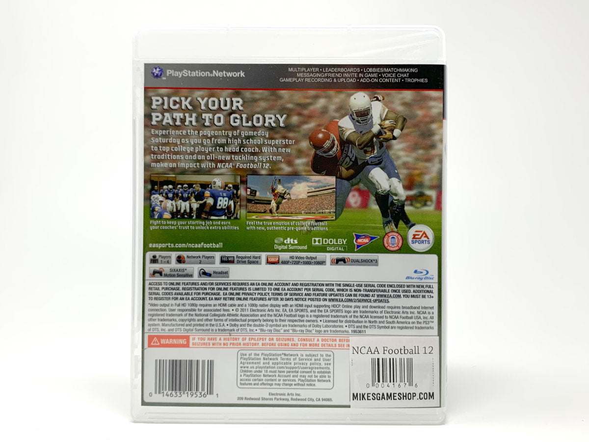 NCAA Football 12 • Playstation 3