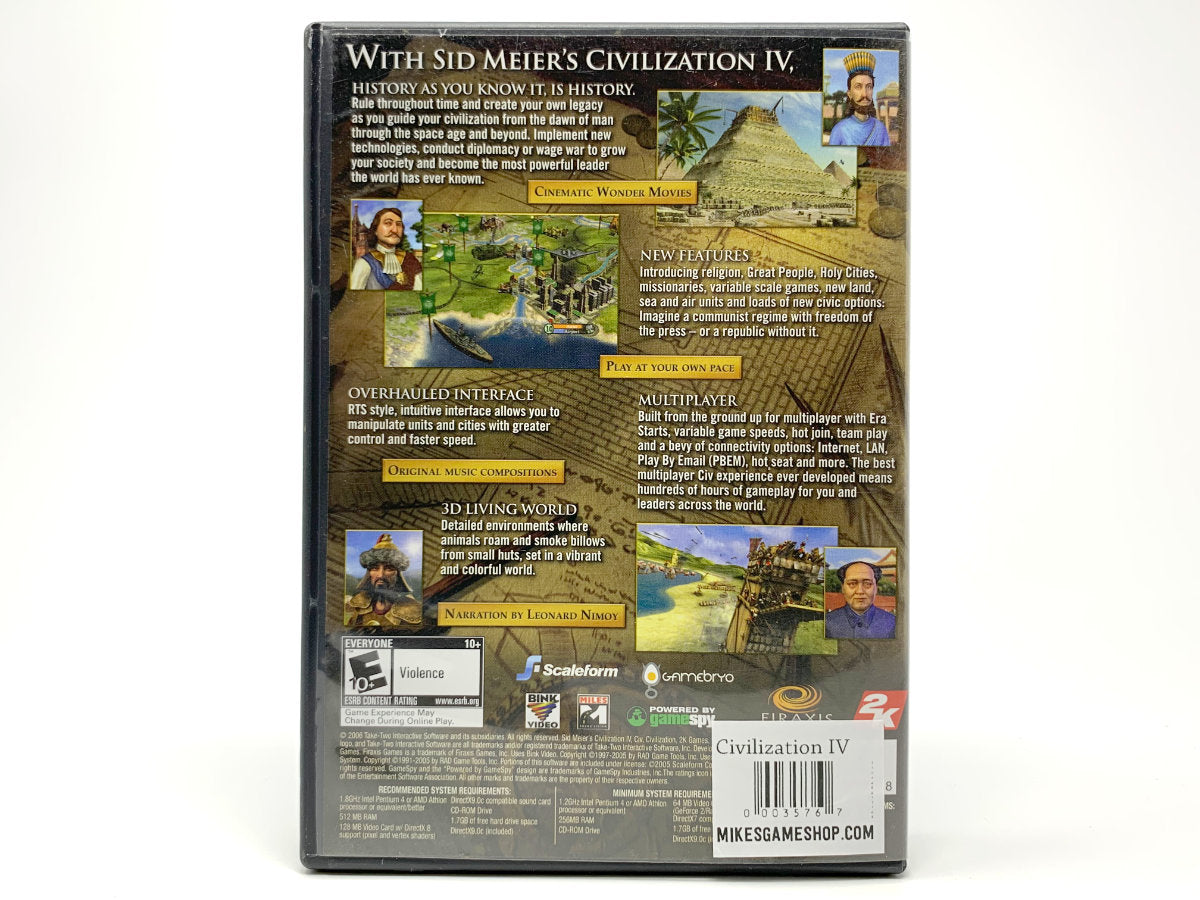 Sid Meier's Civilization IV • PC (Windows)
