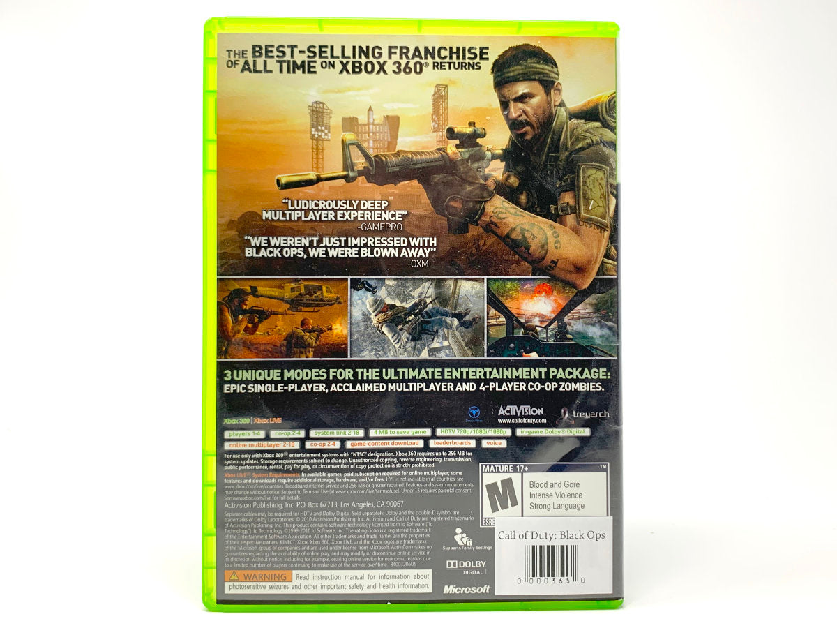 Call of Duty: Black Ops • Xbox 360