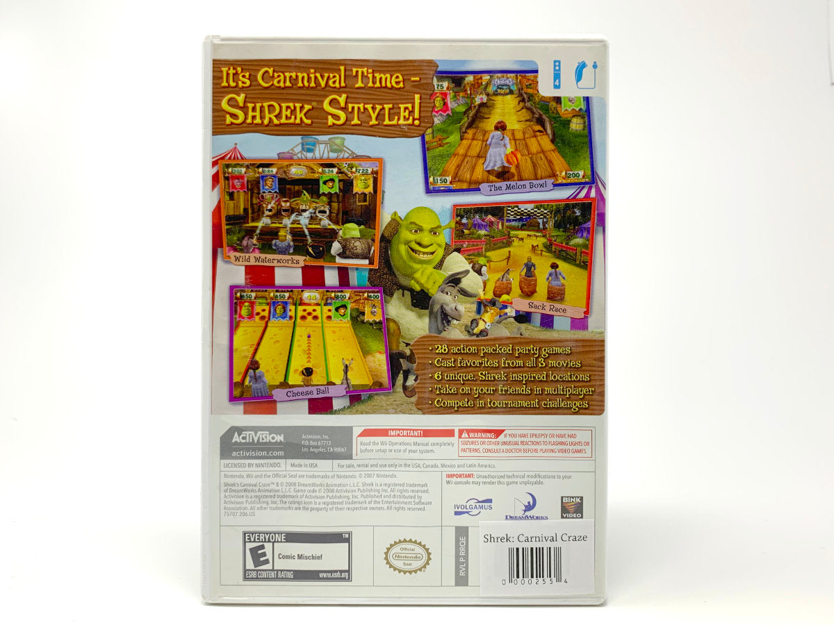 Shrek: Carnival Craze • Nintendo Wii