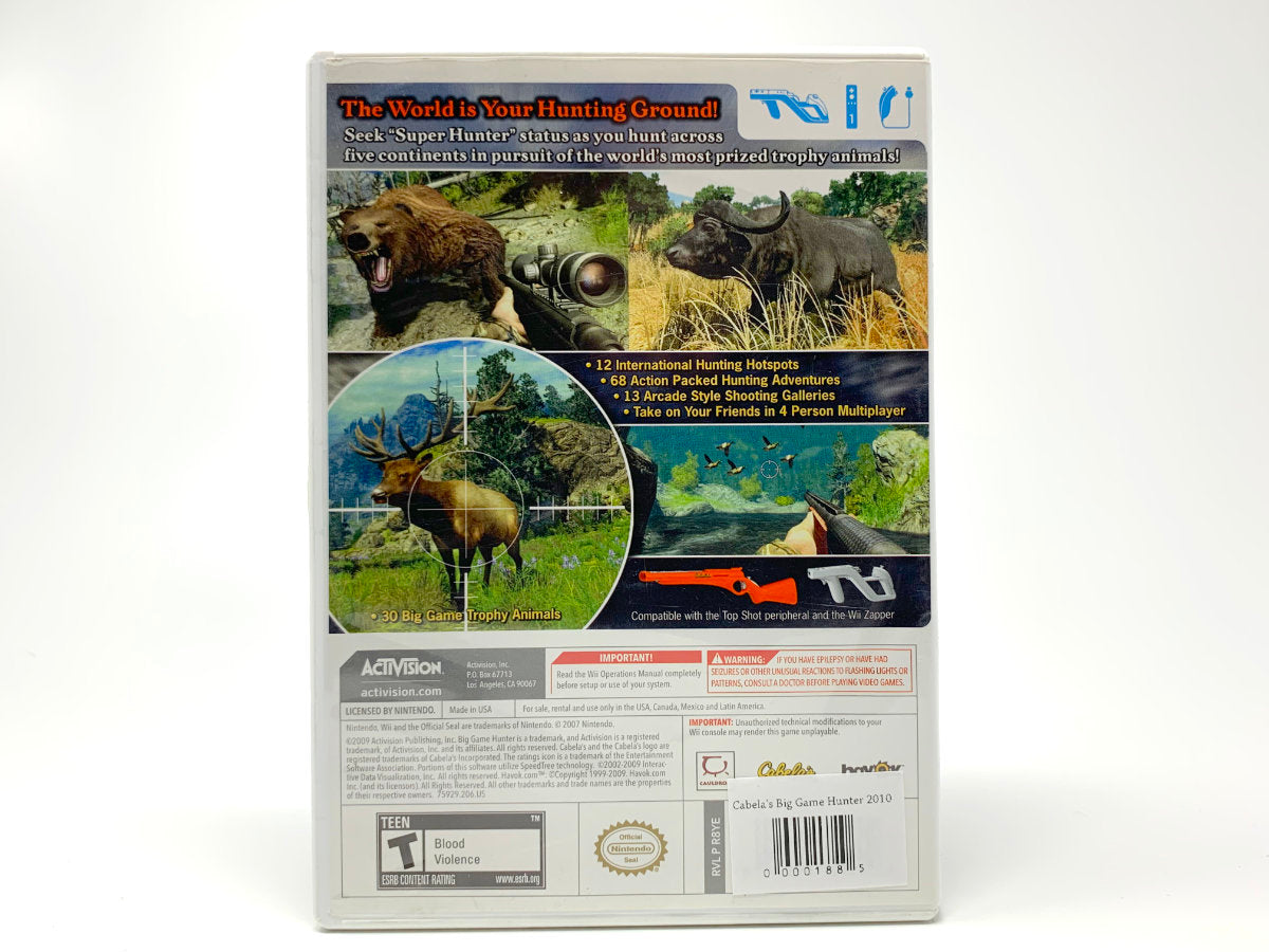 Cabela's Big Game Hunter 2010 • Nintendo Wii