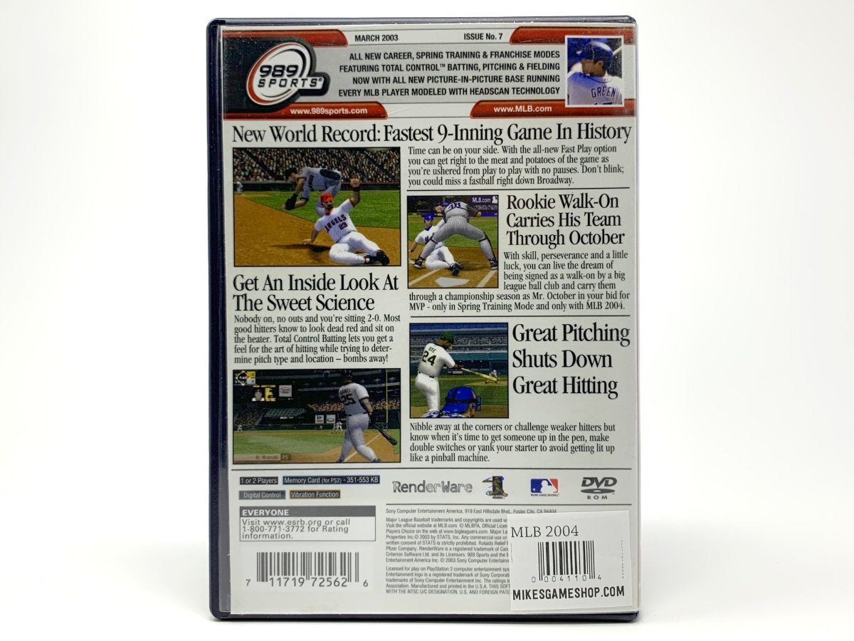 MLB 2004 • Playstation 2
