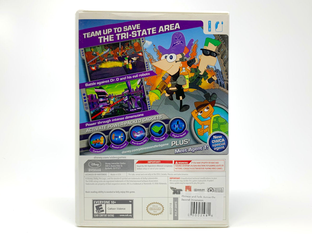 Phineas and Ferb: Across the Second Dimension • Nintendo Wii