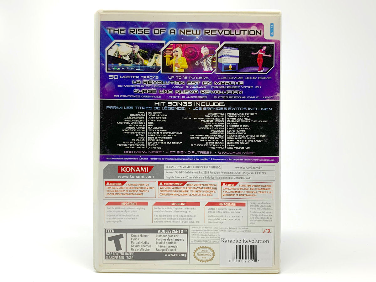 Karaoke Revolution • Nintendo Wii