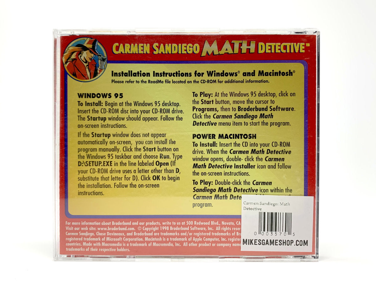 Carmen Sandiego: Math Detective • PC (Windows)