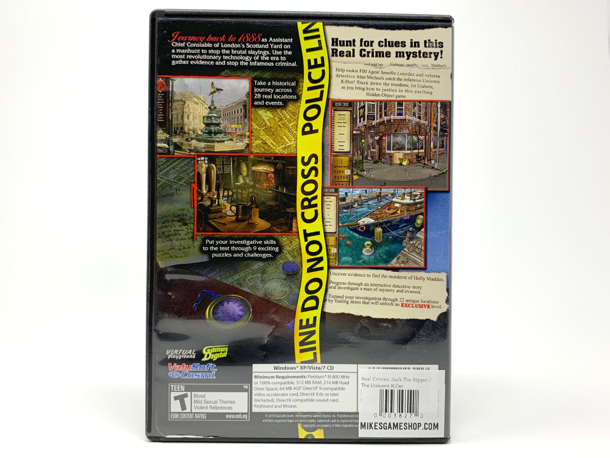 Real Crimes: Jack The Ripper / The Unicorn Killer *2 Games in 1* • PC (Windows)