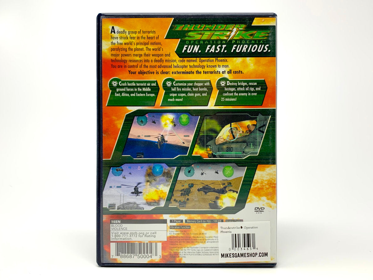 Thunderstrike: Operation Phoenix • Playstation 2
