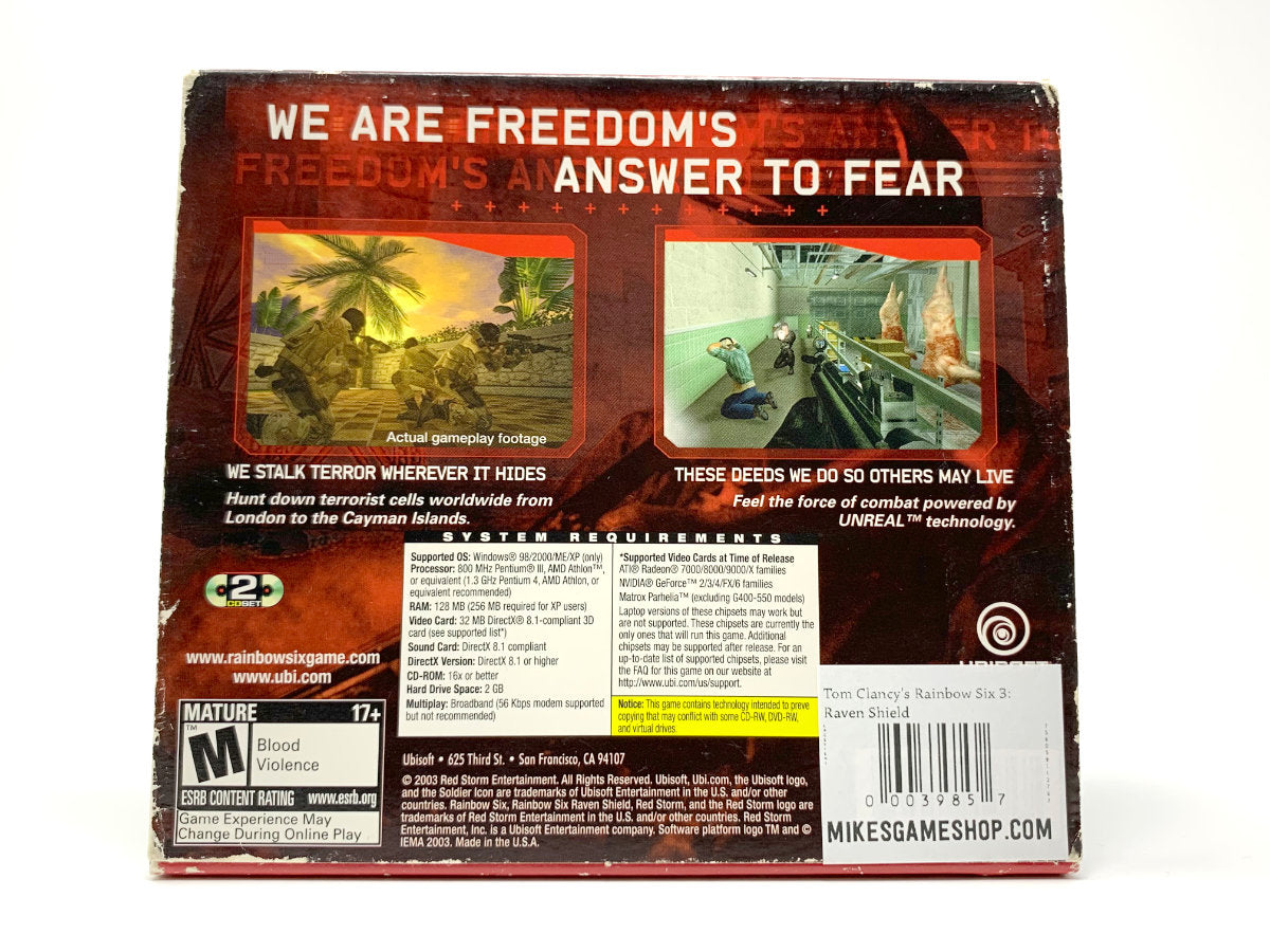 Tom Clancy's Rainbow Six 3: Raven Shield • PC (Windows)