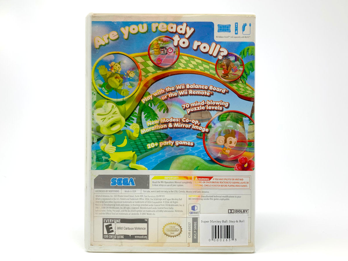Super Monkey Ball: Step & Roll • Nintendo Wii