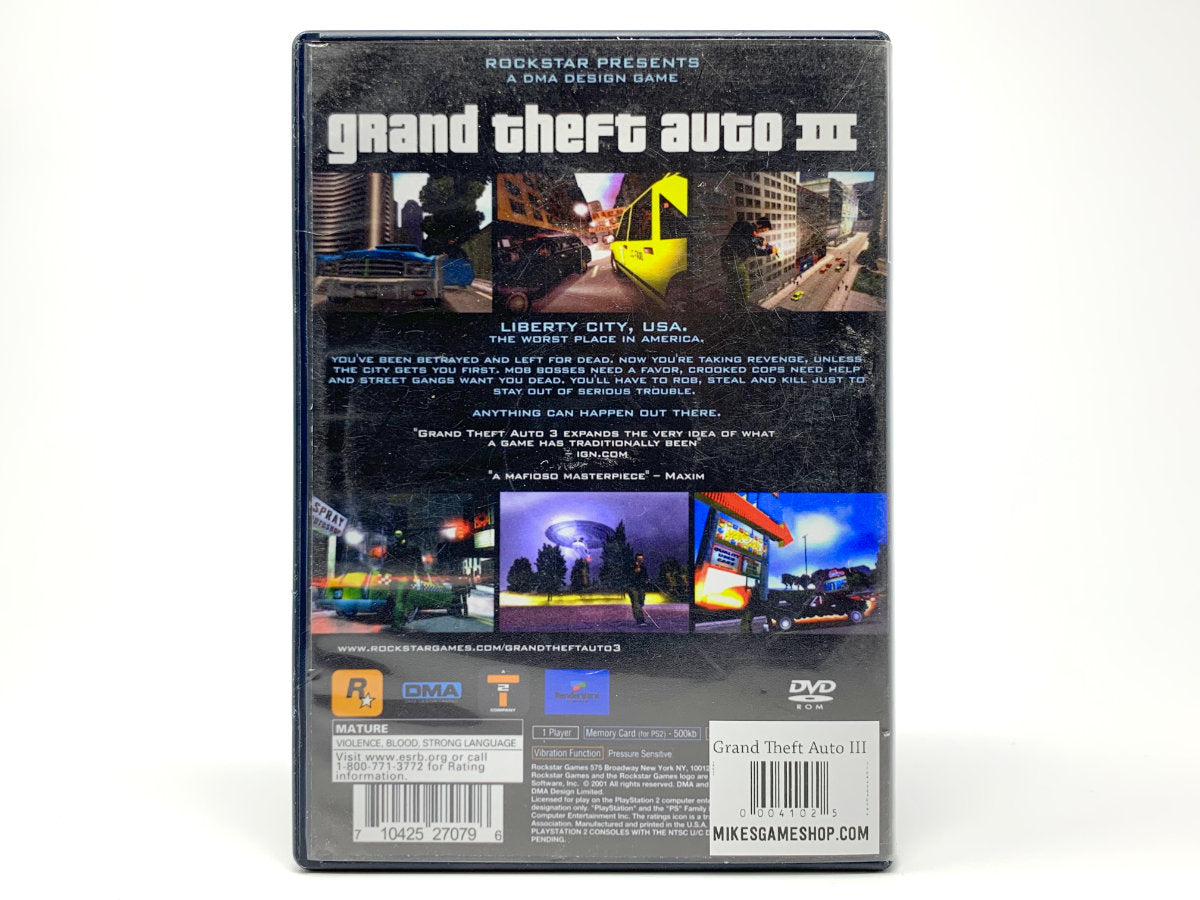 Grand Theft Auto III • Playstation 2