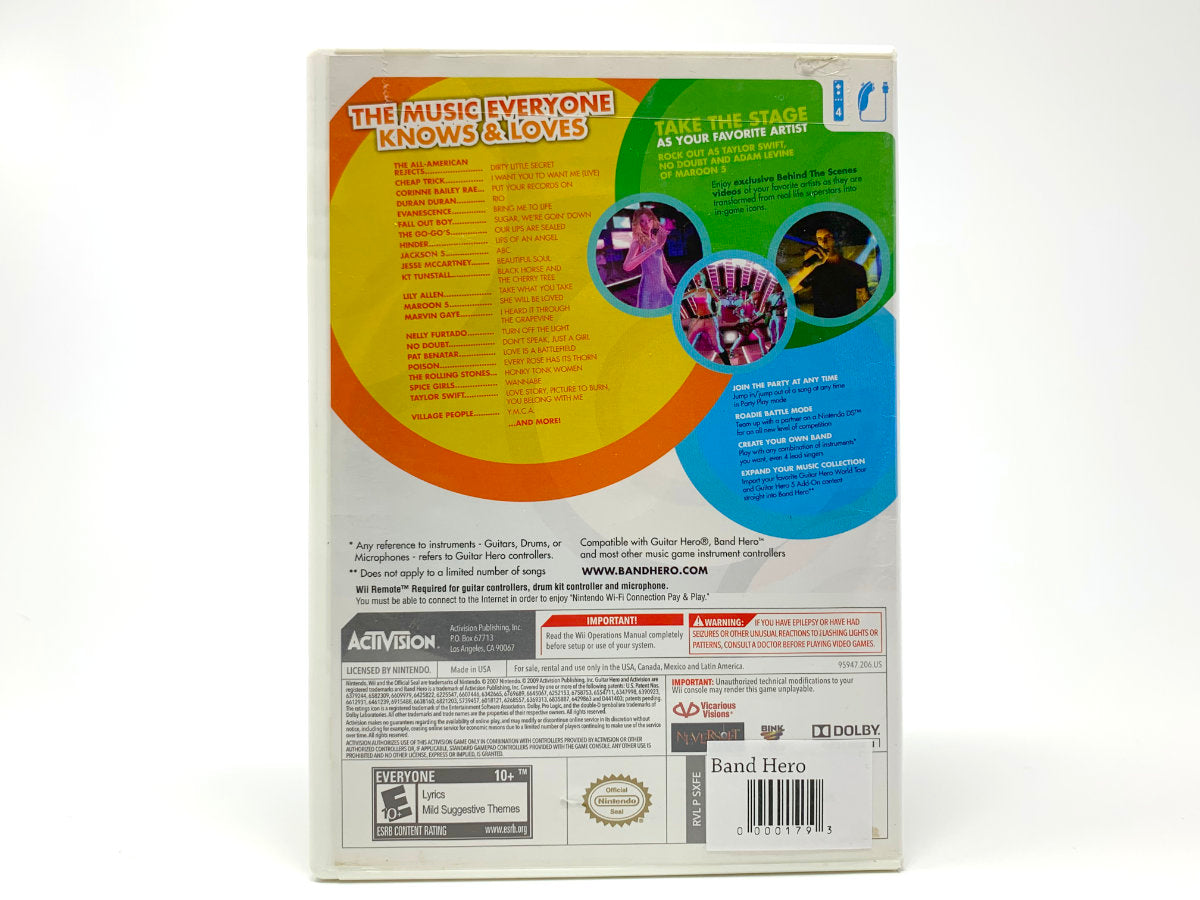 Band Hero • Nintendo Wii