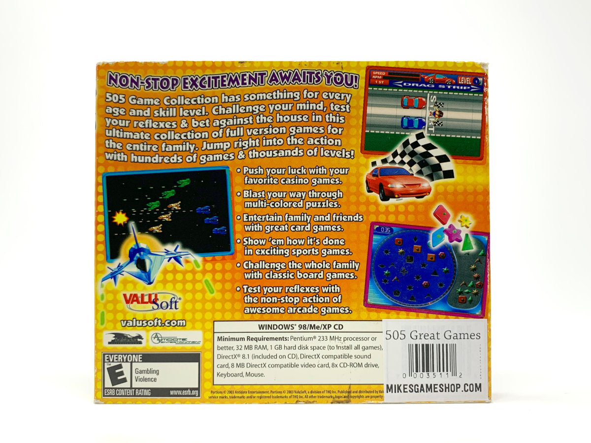 505 Great Games • PC (Windows)