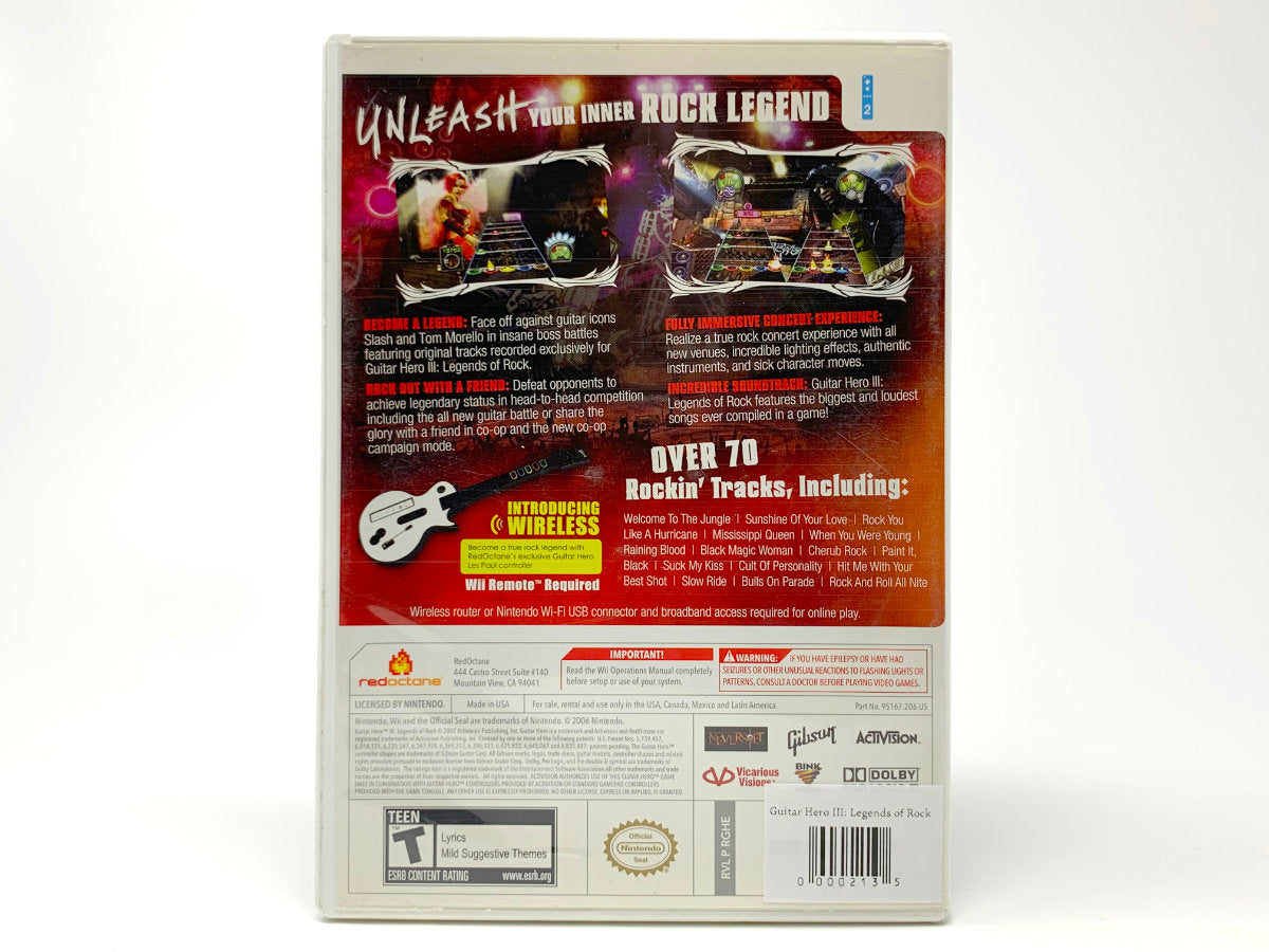 Guitar Hero III: Legends of Rock • Nintendo Wii