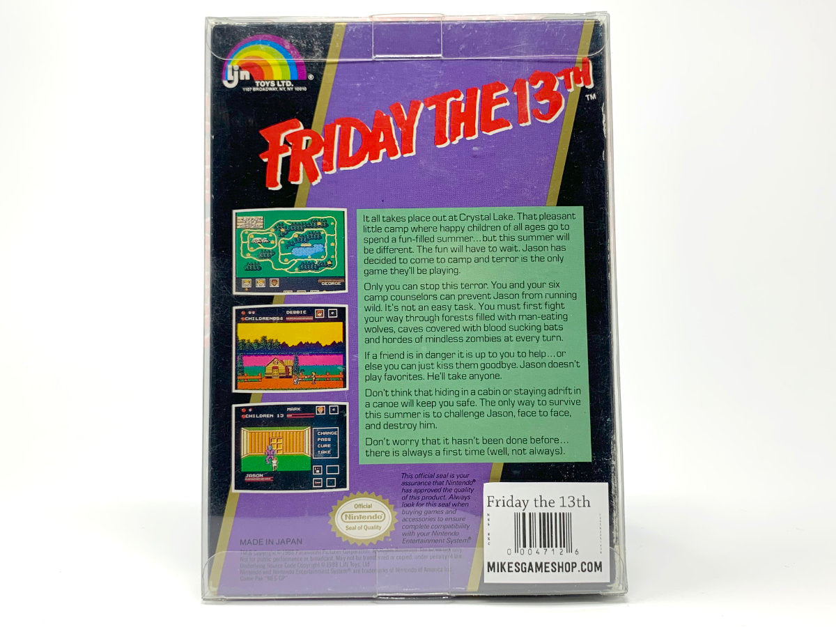 Friday the 13th – (3-Screw) *CIB* • Regular Nintendo (NES)