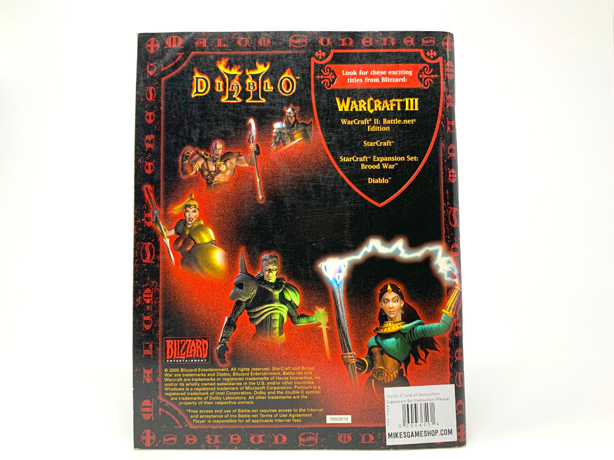 Diablo II Instruction Manual (Large) • Book/Strategy Guide