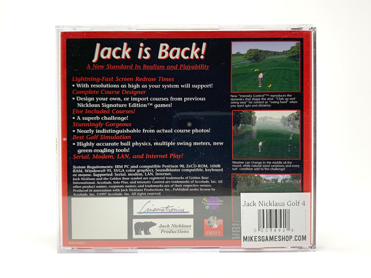 Jack Nicklaus Golf 4 • PC (Windows)
