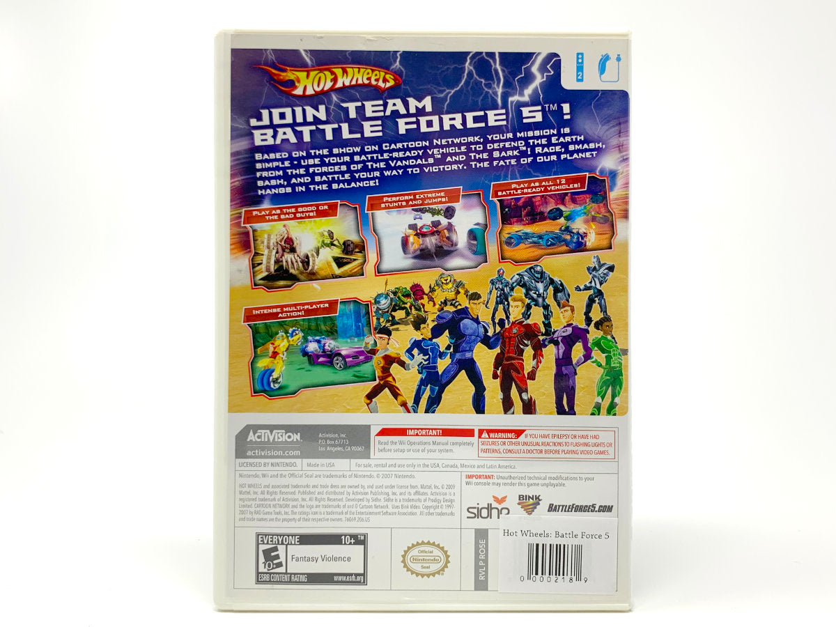 Hot Wheels: Battle Force 5 • Nintendo Wii