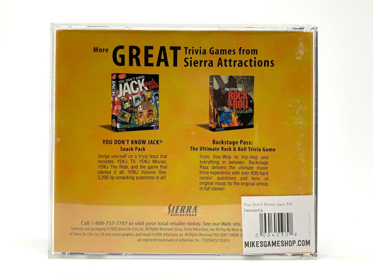 You Don't Know Jack: 5th Dementia • PC (Windows)