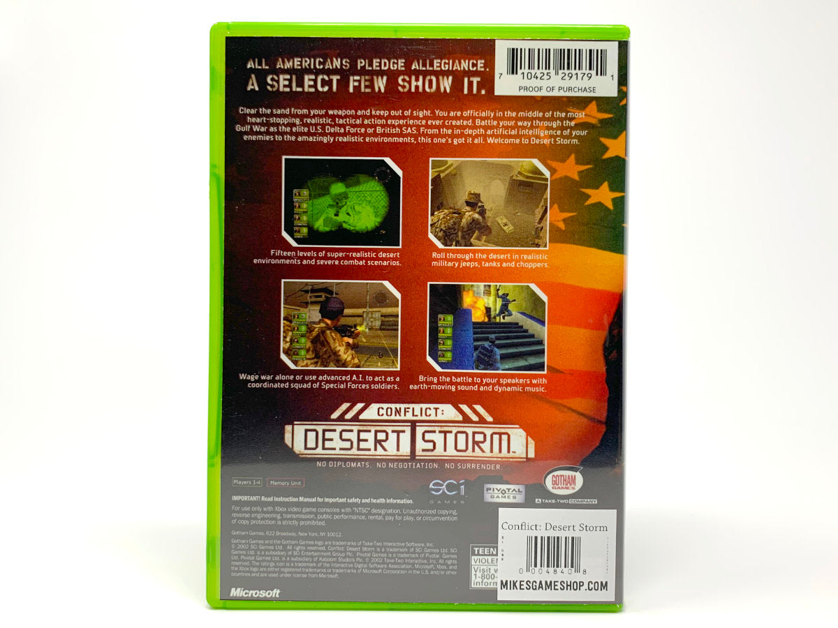 Conflict: Desert Storm • Xbox Original