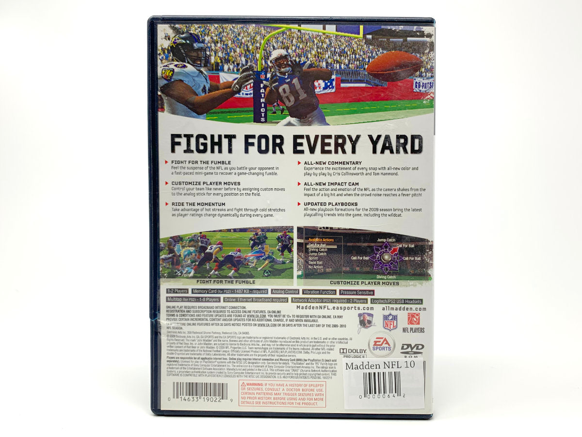 Madden NFL 10 • Playstation 2