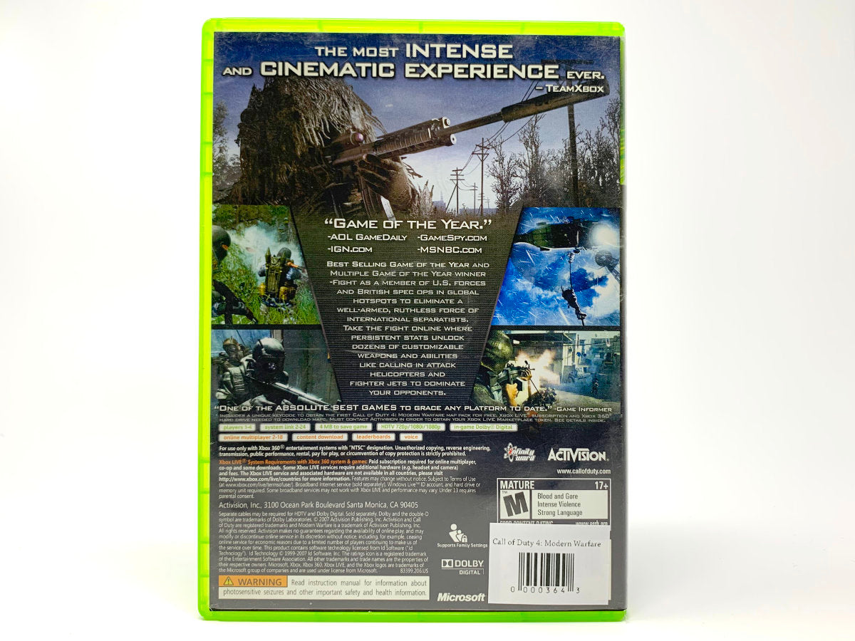 Call of Duty 4: Modern Warfare – Game of the Year • Xbox 360