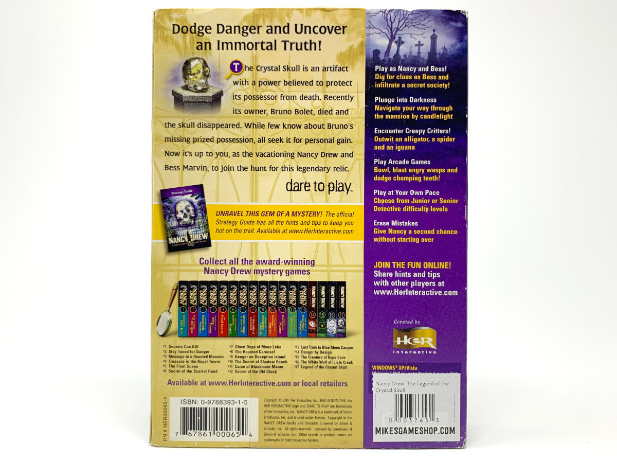 Nancy Drew: The Legend of the Crystal Skull – (Big Box) • PC (Windows)