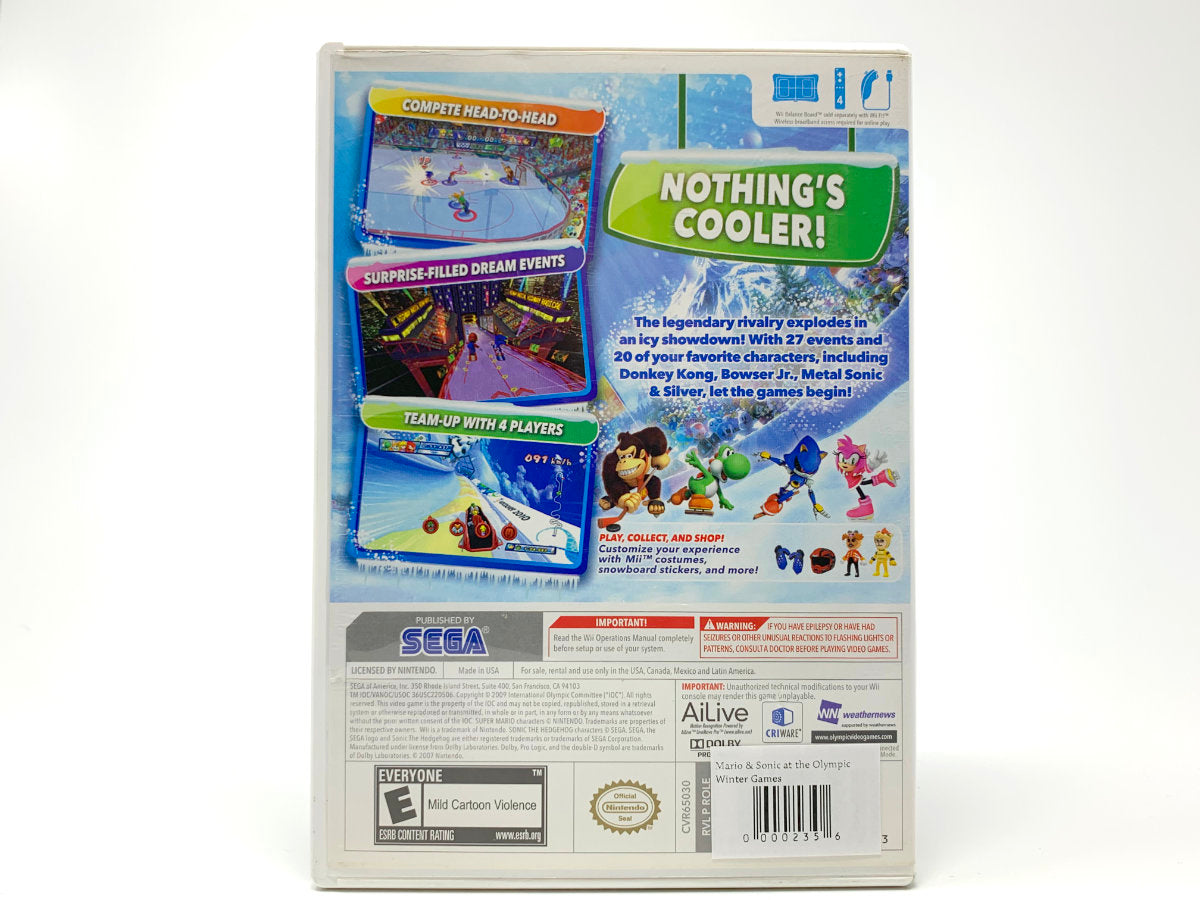 Mario & Sonic at the Olympic Winter Games • Nintendo Wii