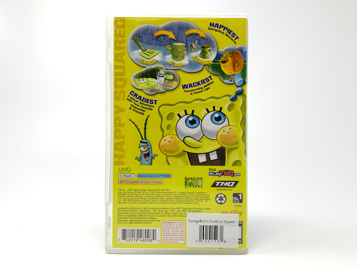 SpongeBob's Truth or Square • PSP (See Notes)