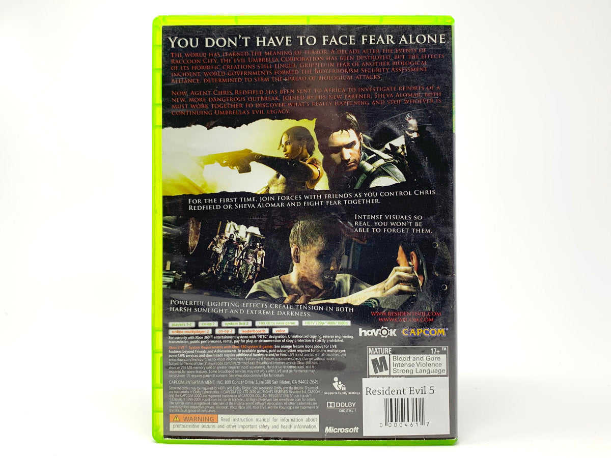 Resident Evil 5 – Platinum Hits • Xbox 360