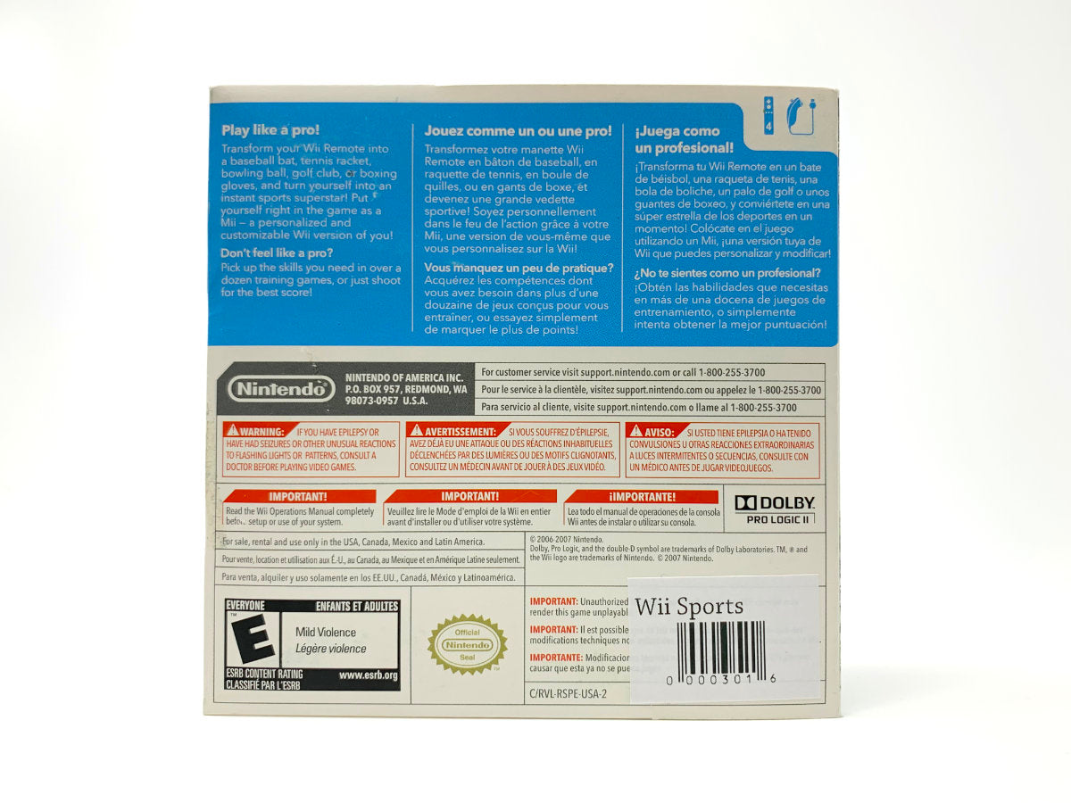 Wii Sports • Nintendo Wii