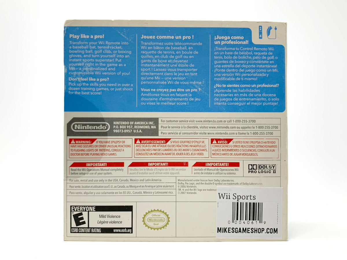 Wii Sports • Nintendo Wii