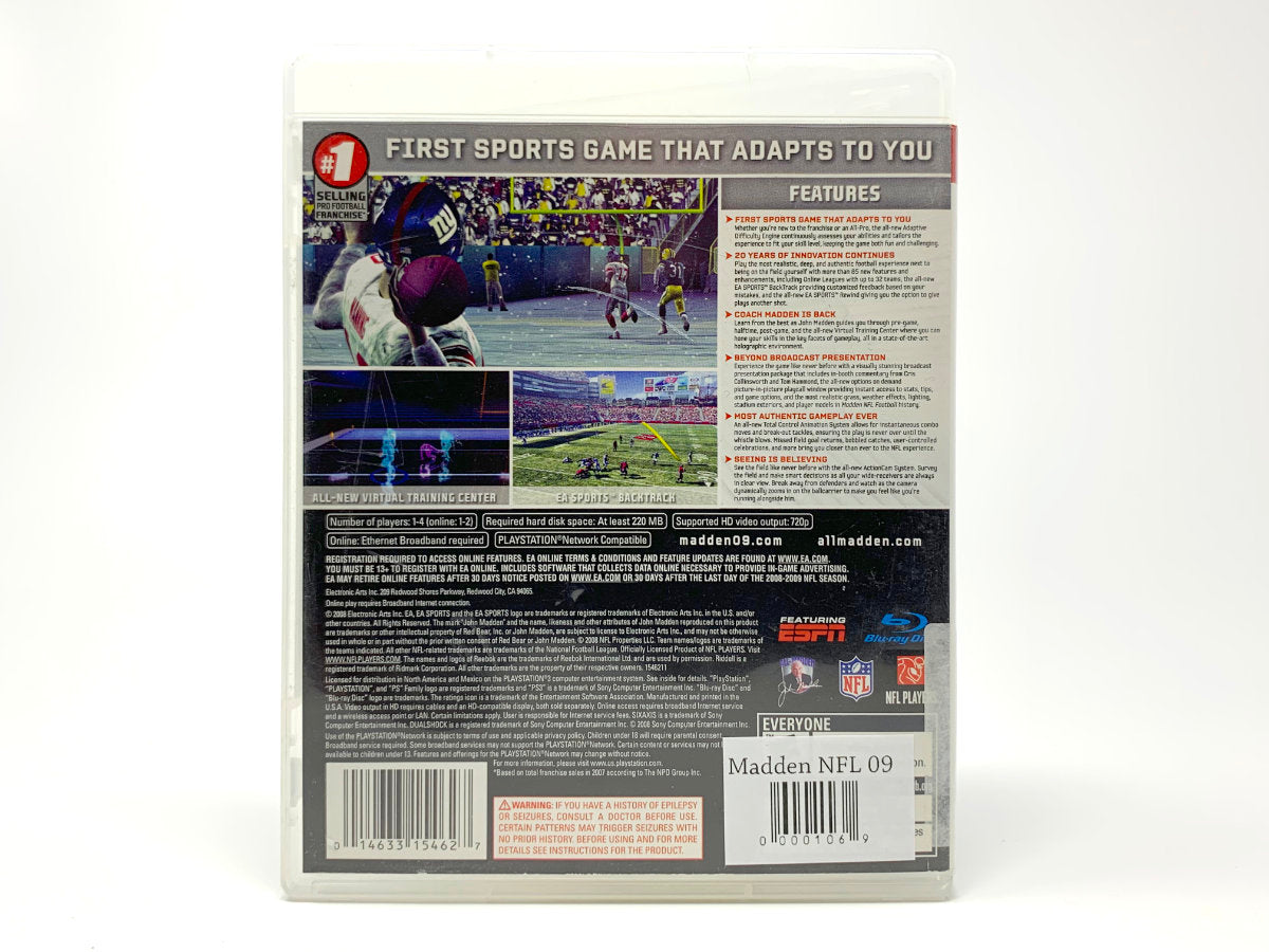 Madden NFL 09 • Playstation 3