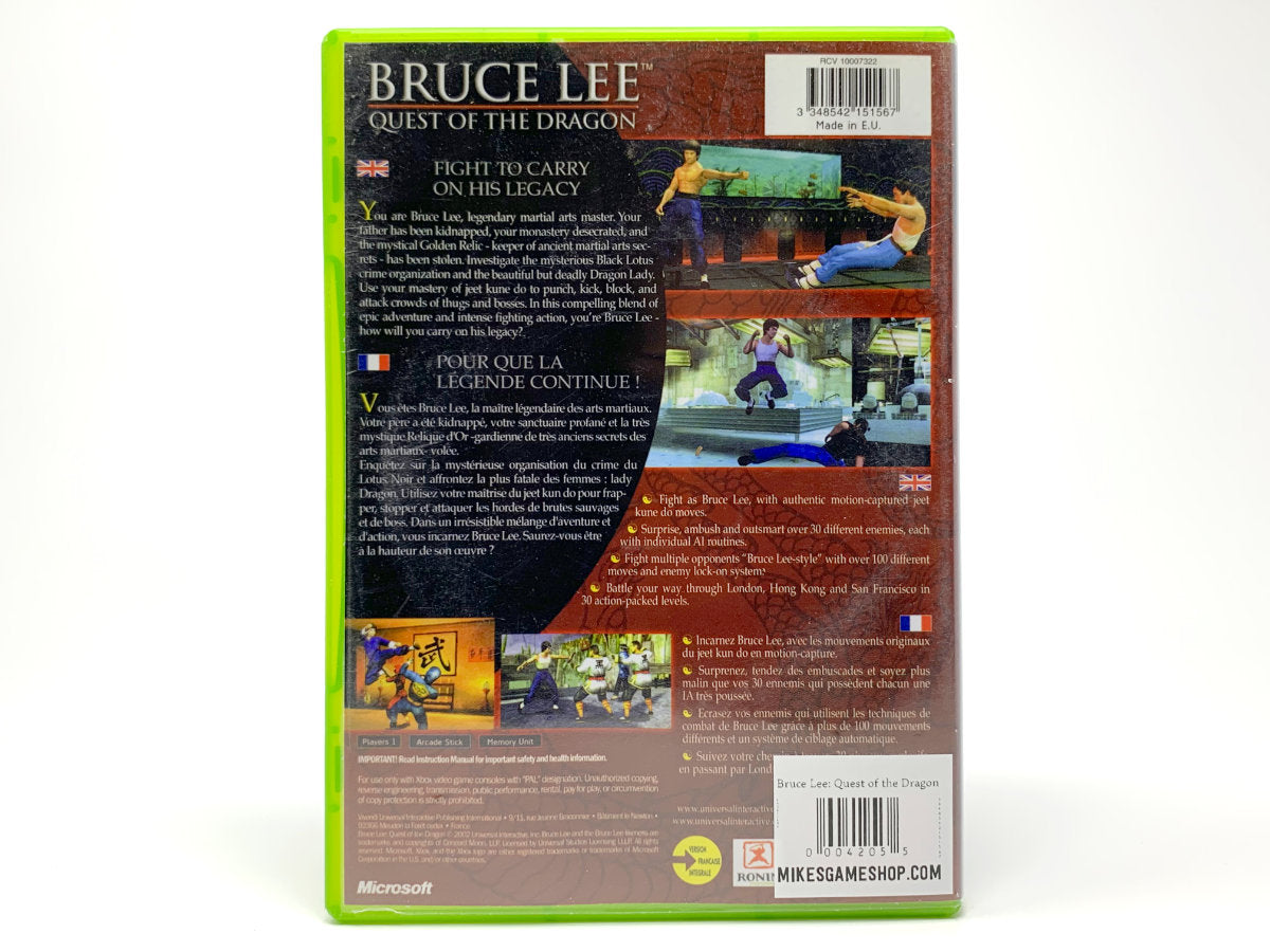 Bruce Lee: Quest of the Dragon • Xbox Original