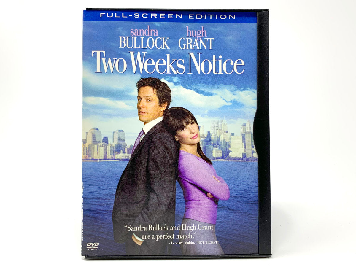 Two Weeks Notice – Full-Screen Special Edition • DVD