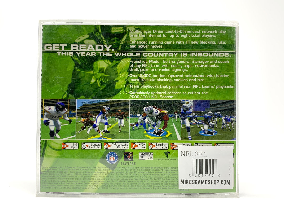 NFL 2K1 • Sega Dreamcast