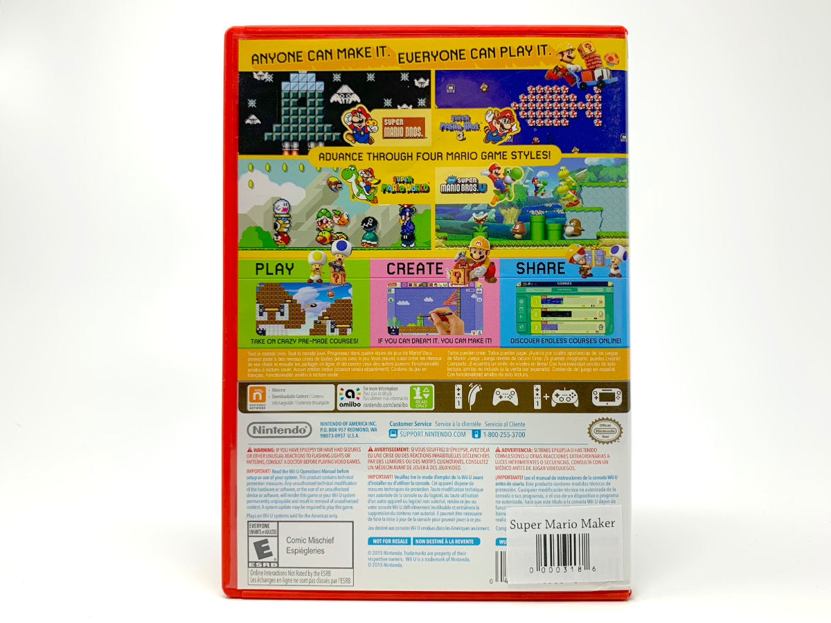 Super Mario Maker • Nintendo Wii U