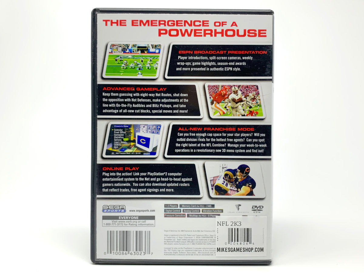 NFL 2K3 • Playstation 2
