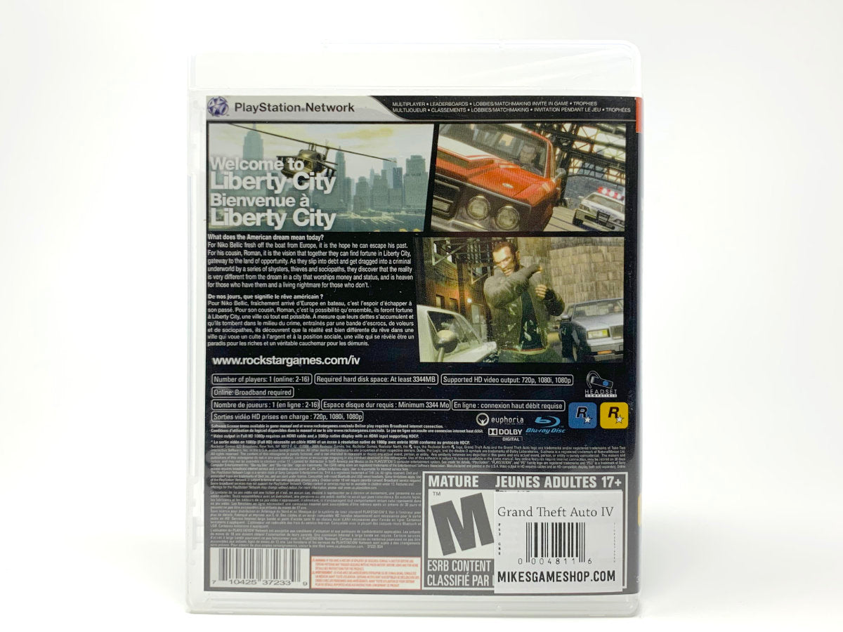 Grand Theft Auto IV • Playstation 3