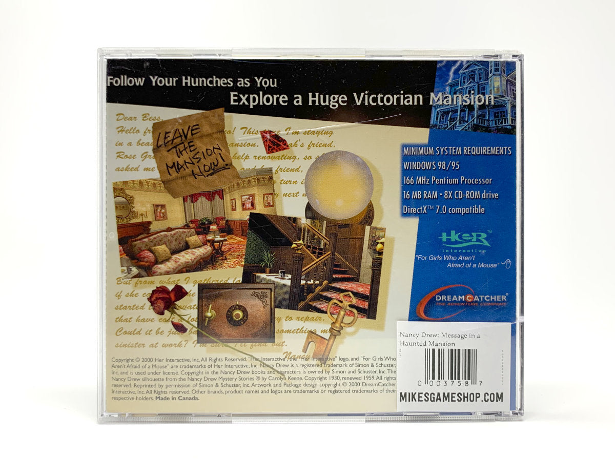 Nancy Drew: Message in a Haunted Mansion • PC (Windows)