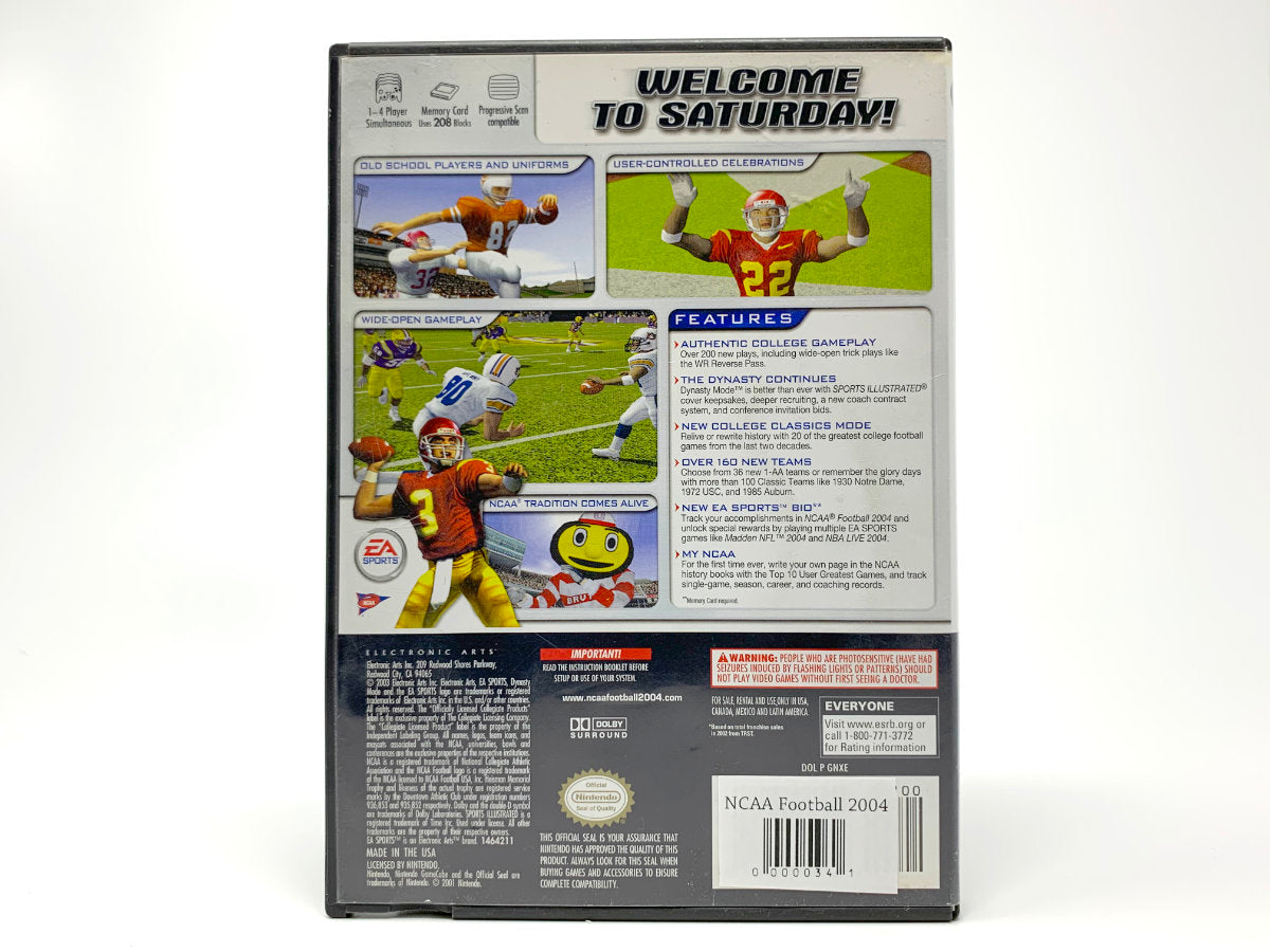 NCAA Football 2004 • Nintendo Gamecube