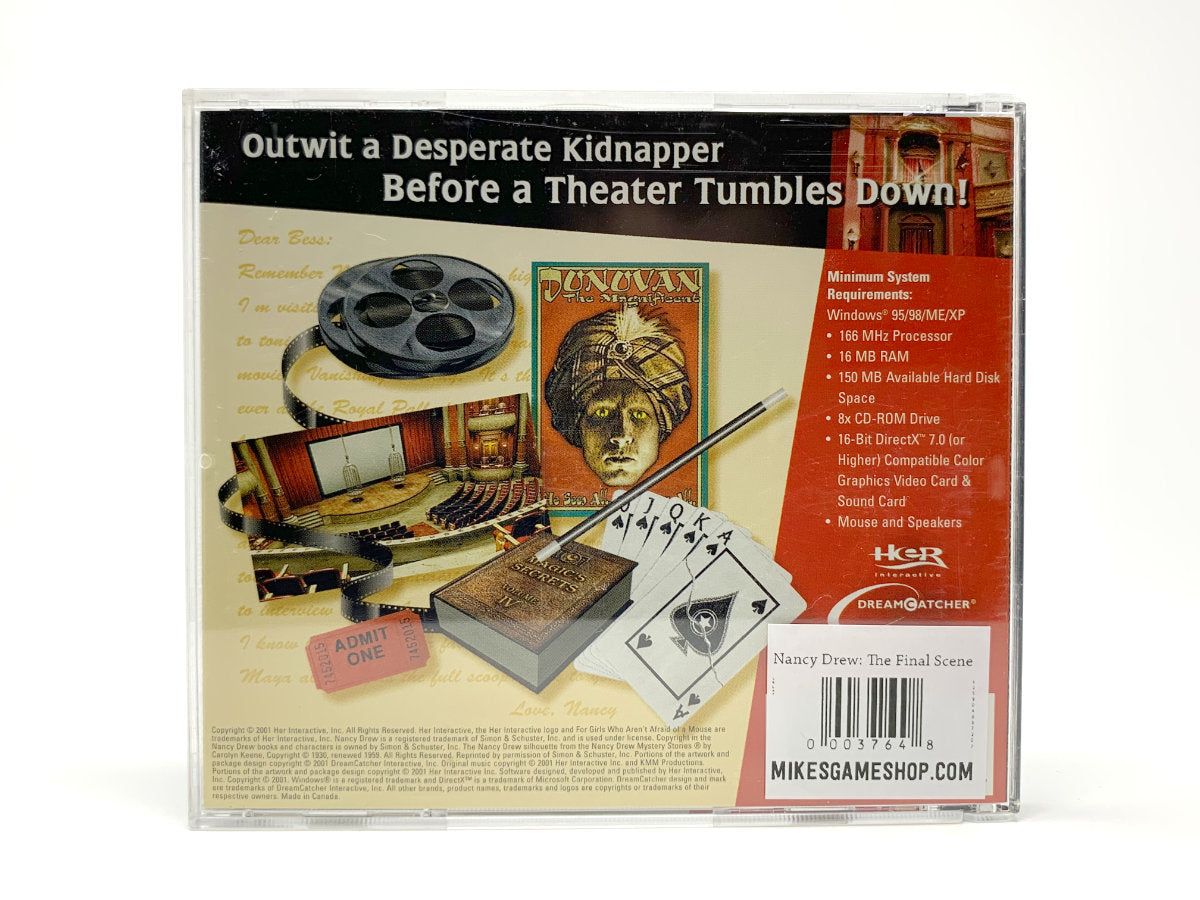 Nancy Drew: The Final Scene • PC (Windows)