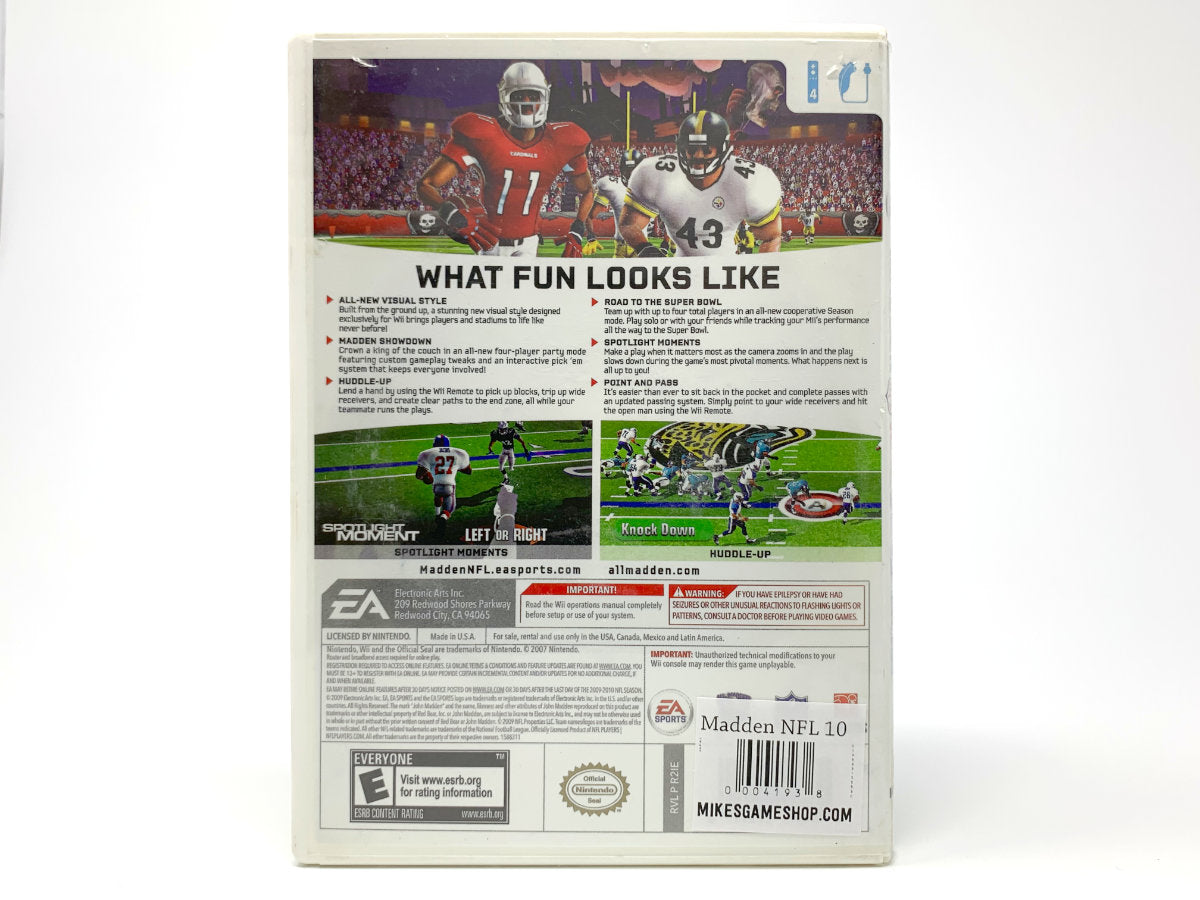 Madden NFL 10 • Nintendo Wii