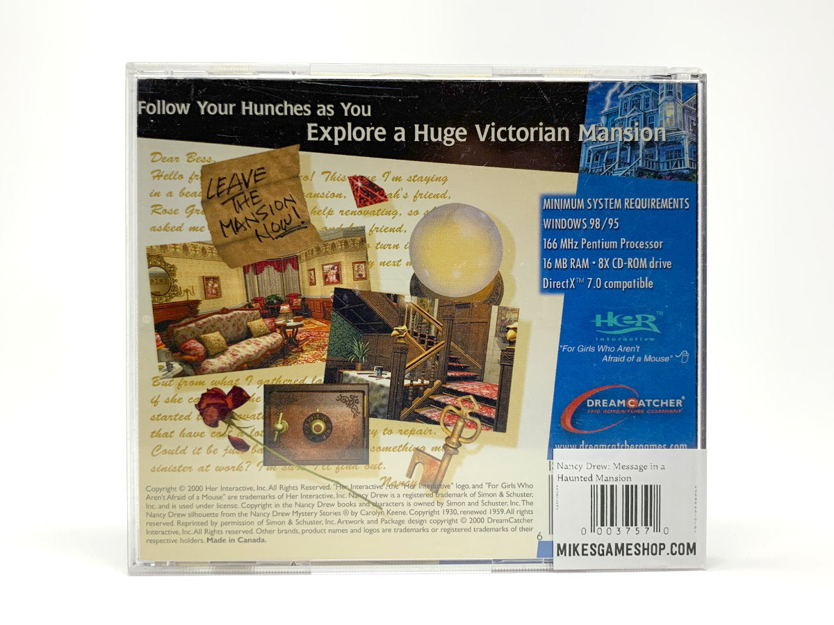 Nancy Drew: Message in a Haunted Mansion • PC (Windows)